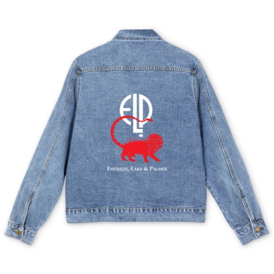 Discover Emerson Lake  Palmer band Tri-blend Men's Denim Jackets