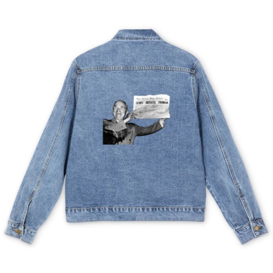 Discover Dewey Defeats Truman Sunflower  1 Men's Denim Jackets
