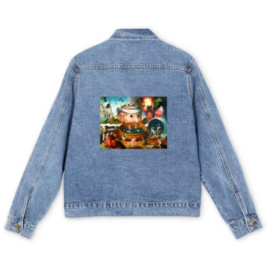 Discover The Vision of Tondal Hieronymus Bosch Men's Denim Jackets