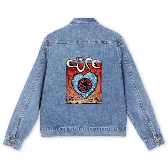 Discover Vintage The Cure Men's Denim Jackets, The Cure Men's Denim Jackets, Rock Music Graphic Men's Denim Jackets