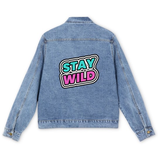Discover Stay Wild Stay Wild Men's Denim Jackets