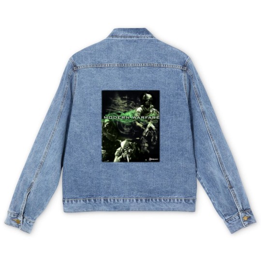 Discover 2009 Call of Duty Modern Warfare 2 IW Promo Vintage Y2K Men's Denim Jackets