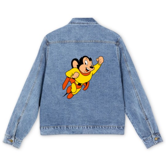 Discover Mighty Mouse - Cartoons - Mighty Mouse - Men's Denim Jackets