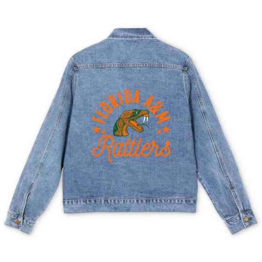 Discover am university famu logo Stickers Men's Denim Jackets
