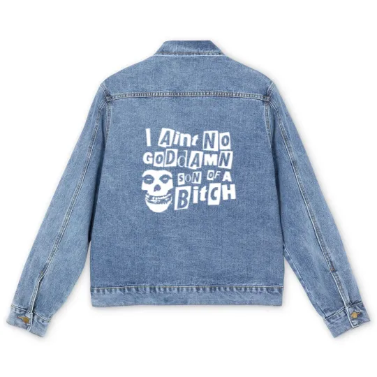 Discover Misfits Men's Denim Jackets | Rock Music Men's Denim Jackets | Hybrid Moments | The Misfits Box Set | Misfits Merch | Hooded Men's Denim Jackets