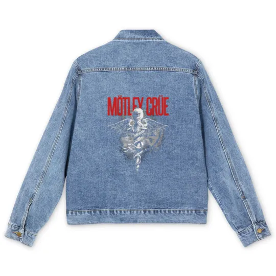 Discover Motley Crue Logo Men's Denim Jackets