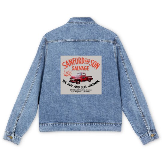 Discover Sanford and Son Salvage Worn Truck Men's Denim Jackets