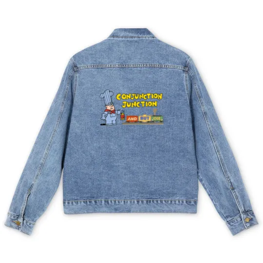 Discover Schoolhouse Rock Conjunction Junction - Conjunction Junction - Men's Denim Jackets