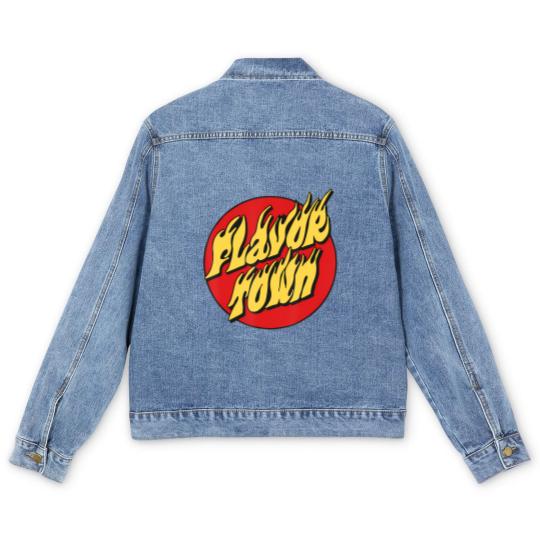 Discover welcome to flavortown mayor of flavor town funny meme Men's Denim Jackets