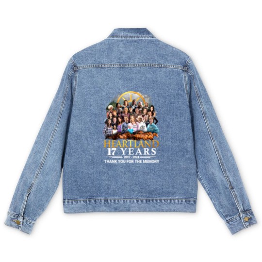 Discover Heartland 17th Anniversary Men's Denim Jackets, Heartland Thank For Memories Men's Denim Jackets, Classic Movie Men's Denim Jackets