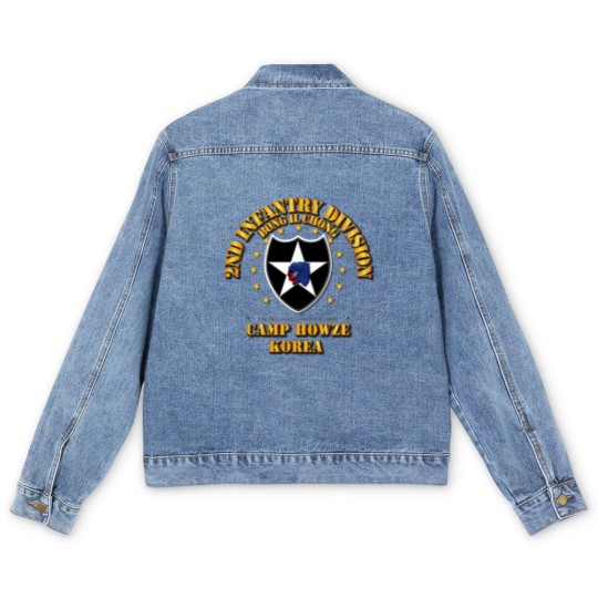 Discover 2nd Infantry Division - Camp Howze Men's Denim Jackets