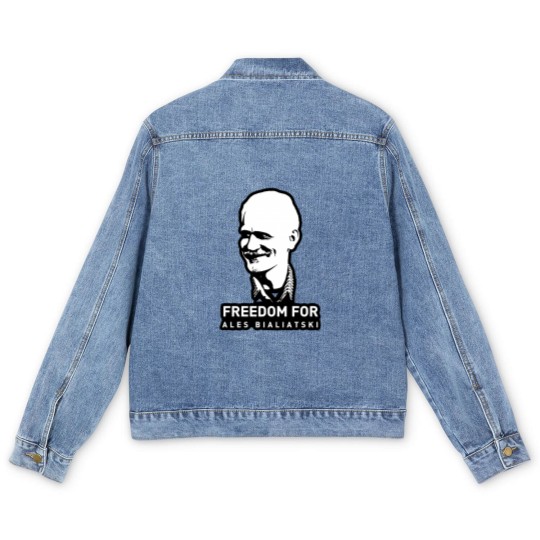 Discover Freedom For Ales Bialiatski Bb Men's Denim Jackets