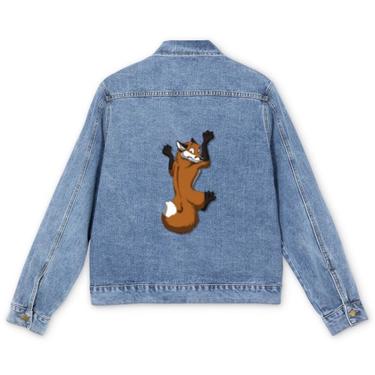 Discover Clinging Red Fox Men's Denim Jackets