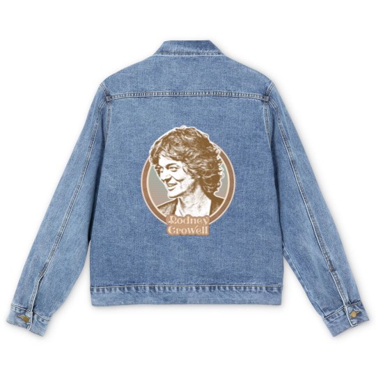 Discover Rodney Crowell //// Retro Fan Art Design - Rodney Crowell - Men's Denim Jackets
