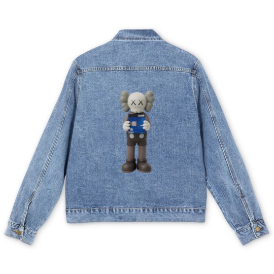 Discover kaws peanut, kaws uniqlos, kaws stuff, kaws friends, kaws summer collection 2024, peanut kaws, kaws vintages, peanut kaws, kaws jaws, kaws blue, kaws pink Men's Denim Jackets