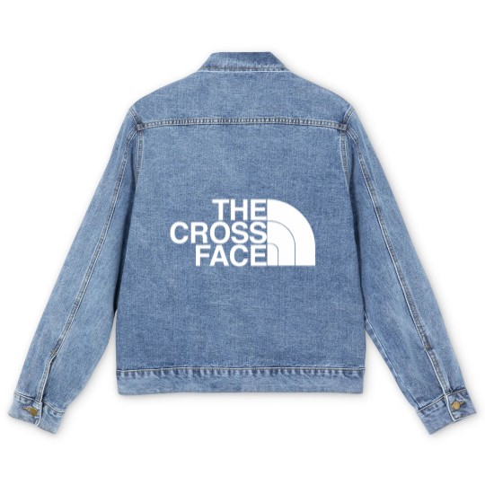 Discover the cross face wrestling Men's Denim Jackets