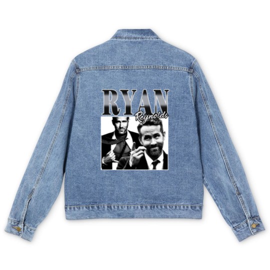 Discover Ryan Reynolds Movie Actor Men's Denim Jackets Vintage, Ryan Reynolds Men's Denim Jackets, Ryan Reynolds Men's Denim Jackets