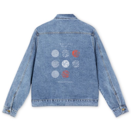 Discover Pilotss band blurryface album logo Men's Denim Jackets