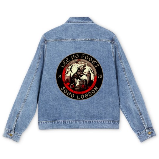 Discover Lee Ho Fooks - Soho London - 1978 - Warren Zevon - Werewolves of London - Block Print Men's Denim Jackets