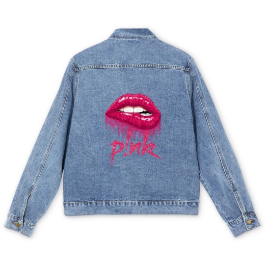 Discover P!nk Men's Denim Jackets, Pink Singer Summer Carnival 2024 Tour Men's Denim Jackets, Pink Fan Lovers Men's Denim Jackets