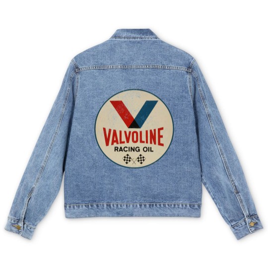 Discover Valvoline Racing Sign Men's Denim Jackets