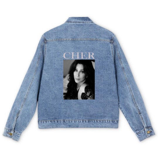 Discover Vintage Cher's Love Music Legends Live Forever - Shoop Shoop Men's Denim Jackets
