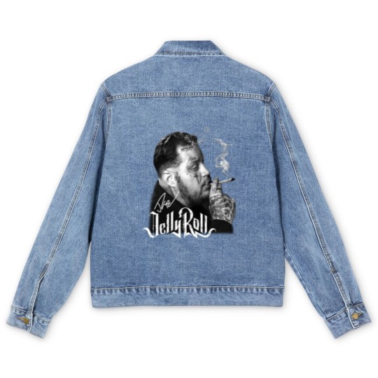 Discover Jelly Roll Men's Denim Jackets, Jelly Roll Country Music Men's Denim Jackets, Jelly Roll Addiction Fan Men's Denim Jackets