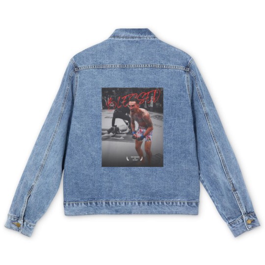 Discover Max Holloway Men's Denim Jackets | Max Holloway BMF Men's Denim Jackets