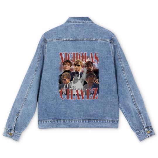 Discover Nicholas Chavez Men's Denim Jackets, Nicholas Alexander Chavez Retro Men's Denim Jackets
