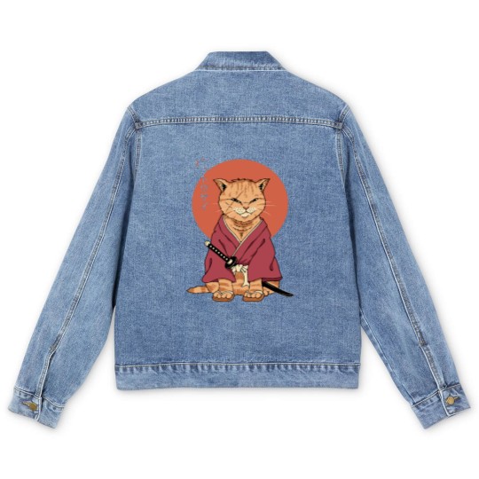 Discover Neko Battousai Men's Denim Jackets