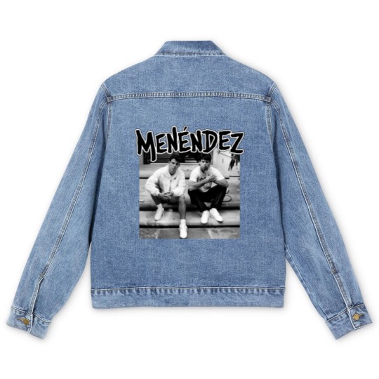 Discover MENENDEZ - out of step porch punk hardcore throwback true crime brothers Men's Denim Jackets
