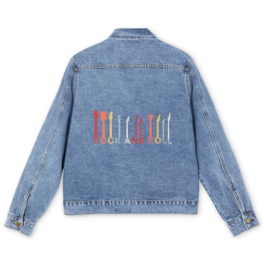Discover Vintage Rock And Roll Classic Concert Band Cool Men's Denim Jackets