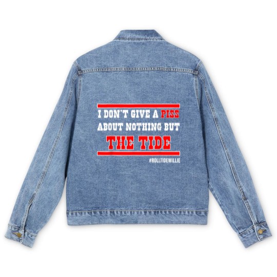 Discover I Dont Give A Piss About Nothing But The Tide de Men's Denim Jackets