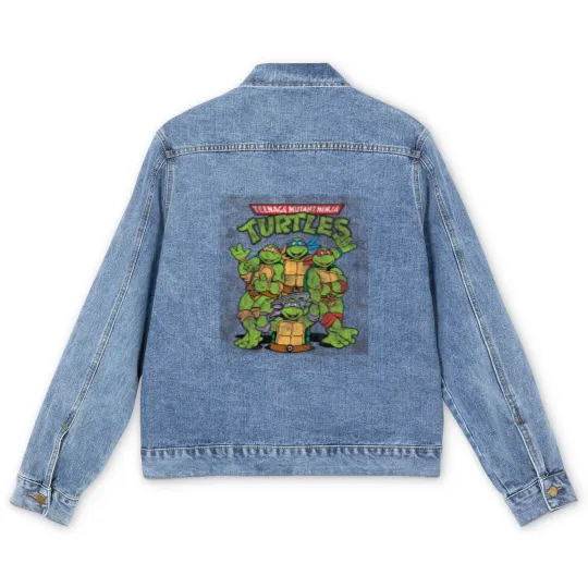Discover Teenage Mutant Ninja Turtles Classic Retro Logo Men's Denim Jackets