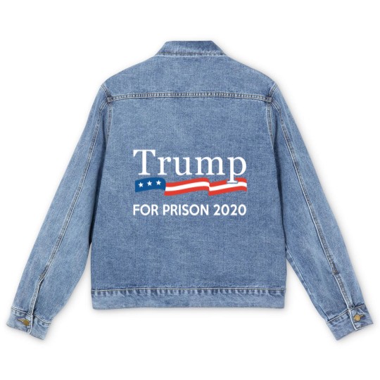 Discover Trump for Prison 2020 Men's Denim Jackets