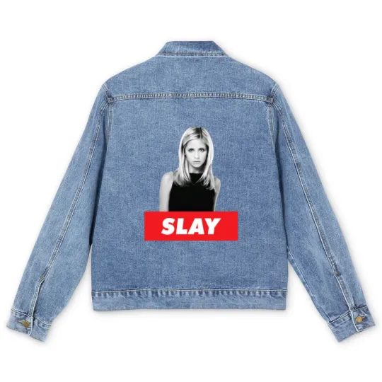 Discover Buffy The Vampire Slayer Men's Denim Jackets, BTVS, Vintage Buffy Men's Denim Jackets