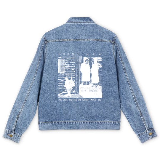Discover The Devil and God are Raging Inside Me (White vr.) - Fanartwork Men's Denim Jackets