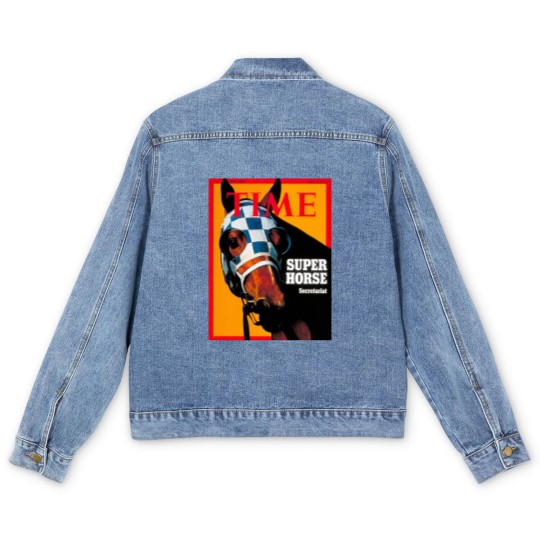 Discover Secretariat Time Magazine Cover 1973 Men's Denim Jackets