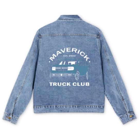 Discover Maverick Truck Club - Area 51 Men's Denim Jackets