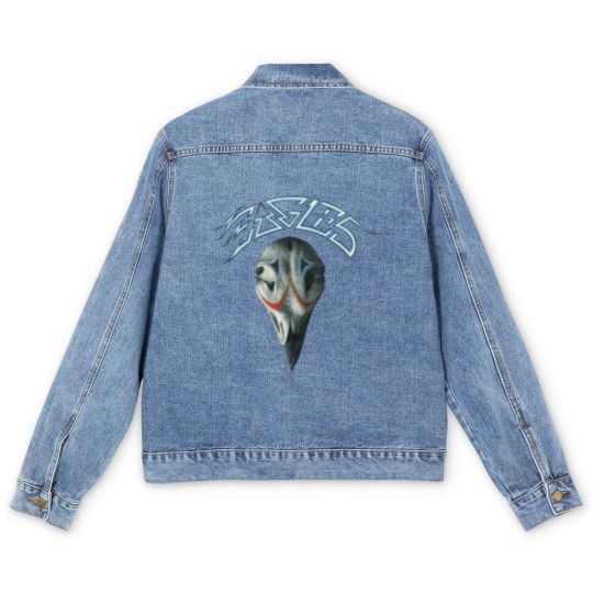 Discover Greatest Hits Distressed Logo Men's Denim Jackets