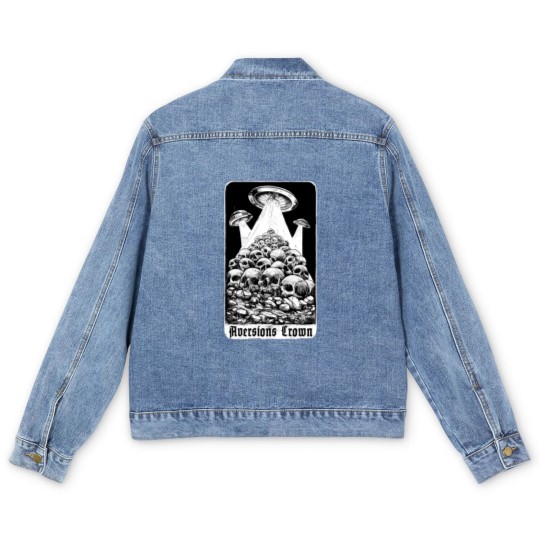Discover Aversions Crown Flying Saucers Men's Denim Jackets