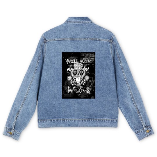 Discover Will Wood and The Tapeworms Artwork Design Men's Denim Jackets