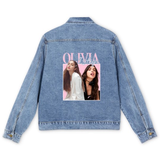 Discover Olivia Rodrigo Men's Denim Jackets, Olivia Sour Tour Music Merch Men's Denim Jackets, Olivia Rodrigo Men's Denim Jackets