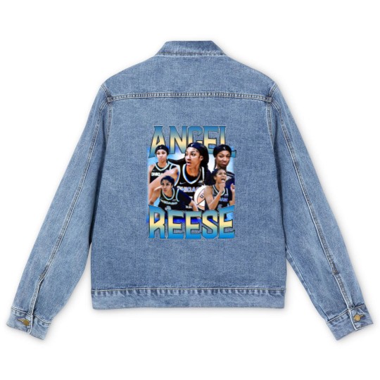 Discover Angel Reese Men's Denim Jackets, Angel Reese Merch Gift