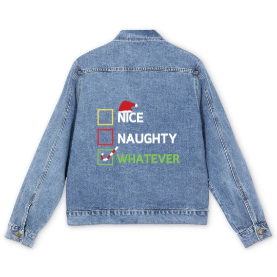 Discover Nice Naughty Whatever Men's Denim Jackets