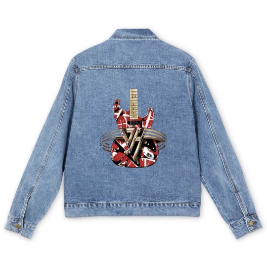 Discover red van guitar halen Men's Denim Jackets