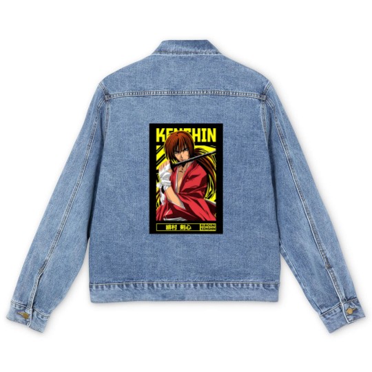 Discover Himura Kenshin = Rurouni Kenshin = Anime Men's Denim Jackets