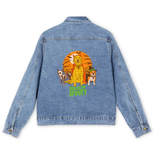 Discover heckin' spoopy Men's Denim Jackets
