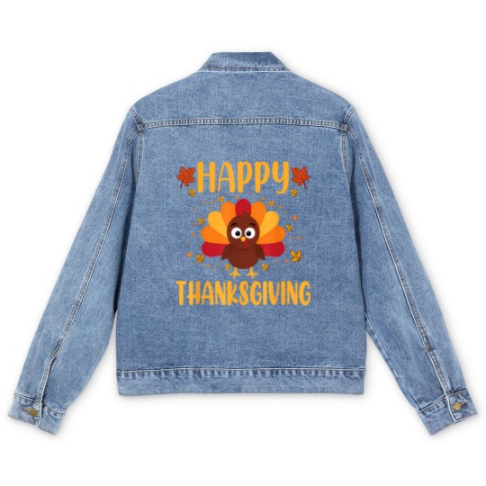 Discover Happy Thanksgiving Men's Denim Jackets Thanksgiving Men's Denim Jackets Family Thanksgiving Men's Denim Jackets Thanksgiving Food Men's Denim Jackets Thanksgiving Vacation Men's Denim Jackets Men's Denim Jackets