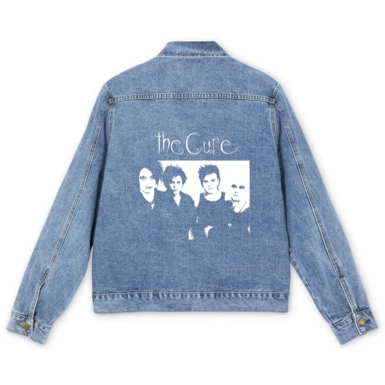 Discover The Cure, The Cure merch, cure, The Cure music, The Cure tour Men's Denim Jackets